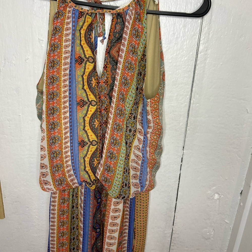 Mimi Chica Multicolor Boho Jumpsuit